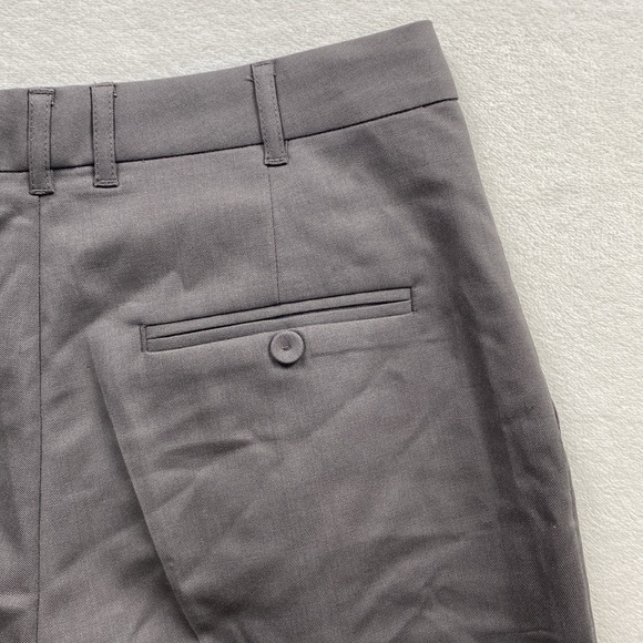 The Garment Banker Tapered Pants Collection 1 Pleated Front Trouser/Pant (Gray) - Picture 8 of 15